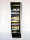 88 DVD Rotating / Spinner Tower Wood Cabinet