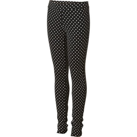 Columbia Cozy Cabin Thermal Legging Long Underwear Bottoms - Toddler Girls Black Thermal Dot Print, 2T