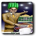 Londons Times Funny Panel Hollywood Cartoons - Wheel Of Chia Pat - Mouse Pads