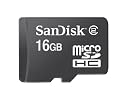 SanDisk microSDHC 16GB Speicherkarte (Original Handelsverpackung)