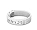 Lung Cancer Awareness White Ribbon Bracelet (Retail)