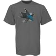 Reebok San Jose Sharks Charcoal Retro Logo T-shirt