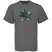 Reebok San Jose Sharks Charcoal Retro Logo T-shirt