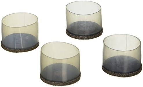 Stanley Hardware S849-264 V1768 Flexi-Felt Clear Leg Tip in Brown, 4 Pack