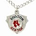 Chain Necklace & MLB Pendant Boston Red Sox