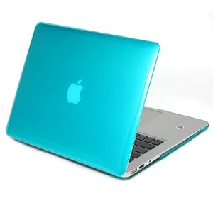 KHOMO Crystal Blue SeeThru Hard Case Cover for Apple MacBook Air 13 For new 2010 2011 2012 models (including newly released Macbook air)