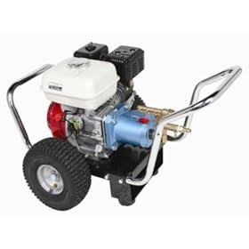 Simpson PowerShot Commercial-Duty Gas Powered Pressure Washer 2600 PSI @ 3 GPM Honda GX200 Engine with CAT Pump And 50' MONSTER Hose #PS2600C