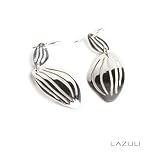Lightweight Sterling Silver Organic Ravine Earrings