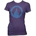 District of Columbia Ladies Fine Jersey T-Shirt, Eggplant, L