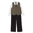 Toddler Boys' Cherokee&reg; 4pc Herringbone Vest - Bark