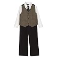 Toddler Boys' Cherokee&reg; 4pc Herringbone Vest - Bark