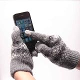 スマートフォン IPhone 手袋 タッチパネル対応 小雪柄