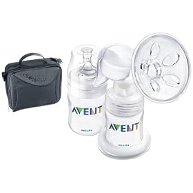 Philips AVENT BPA Free Manual On the Go Breast Pump, White