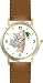 Mother Koala Bear with Baby on Tree - JP - WATCHBUDDY&reg; DELUXE TWO-TONE THEME WATCH - Arabic Numbers - Brown Leather Strap-Size-Large ( Men's Size or Jumbo Women's Size )