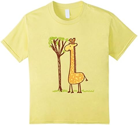 Kids Ginger the Giraffe Shirt 8 Lemon