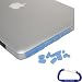 Gizmo Dorks Anti Dust Plug Cover (Blue) with Carabiner Key Chain for the Apple MacBook Pro Air 11 13 15