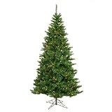 8.5' Pre-Lit Slim Imperial Pine Christmas Tree - Multi Color Lights