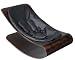 Bloom Coco Stylewood Baby Lounger with Seat Pad, Cappuccino Frame, Midnight Black