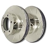 00-02 Jaguar S-Type - Front Slotted Brake Rotors by SP Performance Rotors