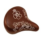Nirve Island Flower Cruiser Bicycle Saddle (Brown)