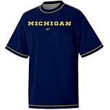 Nike Michigan Wolverines Navy Blue Reversible T-shirt
