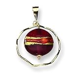 14k 12.00mm Murano Glass Bead Pendant