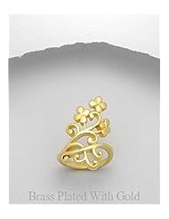 Flower Ring In Brass