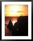 Cabo Rojo at Sunset, Puerto Rico Collections Framed Art Poster Print by Greg Johnston, 25x31