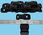 25 - 1 Duraflex Stealth Plastic Buckles Purses Webbing