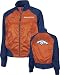 Denver Broncos -Orange/Navy- Women's Satin Cheerleader Jacket - Small