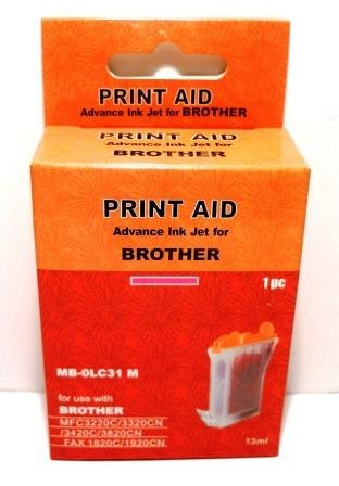 BROTHER LC970 MAGENTA COMPATIBLE INKJET CARTRIDGE - DCP135C DCP150C DCP153C DCP157C MFC235C MFC2600C