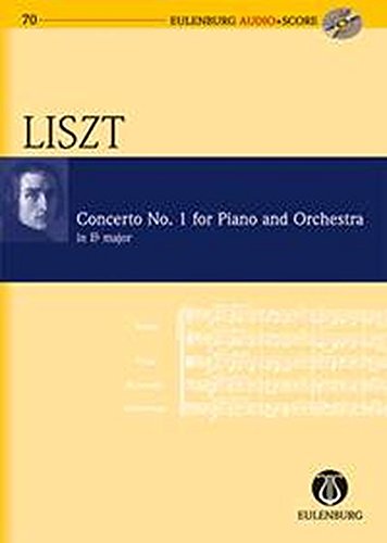 CONCERTO NO. 1 FOR PIANO AND ORCHESTRA IN E-FLAT MAJOR    STUDY SCORE WITH CD (Eulenburg Audio+Score)