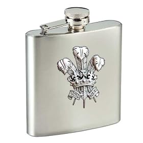 Three Feathers 6oz Stainless Steel Hip Flask