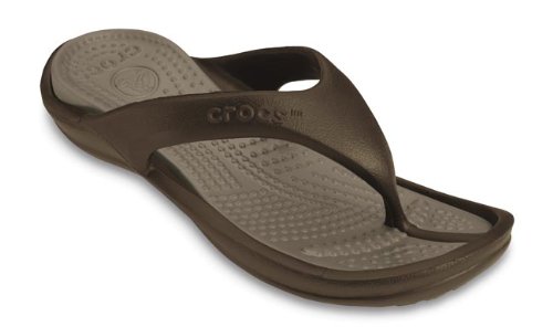 Athens Crocs Sandals Chocolate / Khaki Size Mens 4 - Womens 6