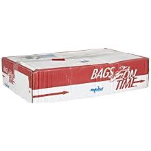 Flexsol HRS3339 LDPE Hex Waste Can Liner, 0.013 Mil, Flat Seal, 33" x 39", Red (Pack of 150)
