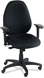 Basyx VL630VA10 VL600 Series High-Performance High-Back Task Chair, Black