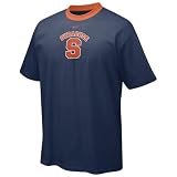 Nike Syracuse Orange Navy Blue Contrast Neck Logo T-shirt
