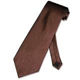 Solid Chocolate Dark BROWN Neck Tie. Men's NeckTie.
