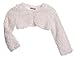 Girls Tufted Plush Long Sleeve Dressy Bolero Jacket for Dress