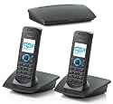 RTX Dualphone 3088 PSTN/Skype Dual Twin Dect Cordless Telephone - Black