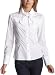 Mac & Jac Women's Lightweight Stretch Poplin Blouse,White,Large