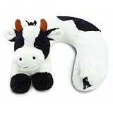 Noodle Head Black And White Cow Travel Buddies Neck Ring