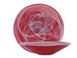 Colorful Recycled Art Glass Ruby Red Large Atrium Bowl 20"D 4"H