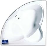 Eckbadewanne Villeroy & Boch 140x140cm weiß mit Wannenträger