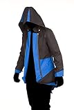 Cosplay Costume Hoodie/Jacket/Coat-10 Opitions for the fans,Black with Blue,Men Medium