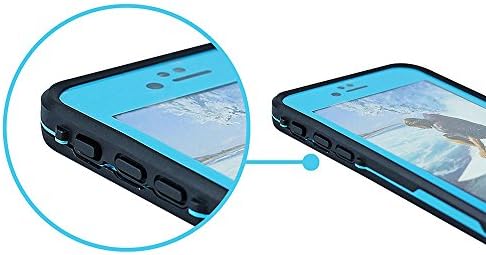 MAG Digital Waterproof Case for Iphone 6 /6s Waterproof Shockproof Snowproof Dirtpoof Protective Case Cover for Iphone 6 /6s 4.7 Inch (light blue)