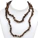 278.00 Carat Natural Tiger Eye Chip Necklace 36 Inch