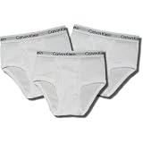 Calvin Klein Boy's Classic White Briefs 3-pack