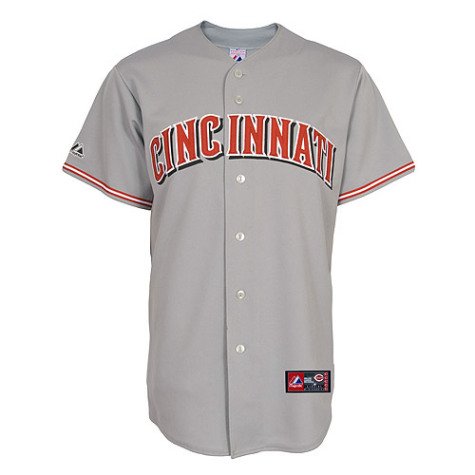 Cincinnati Reds Replica Road Jersey - Grey Medium