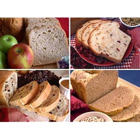 The Fruit and Nut Collection: A Sampler Pack of Bread Machine Mixes (4 Pack)